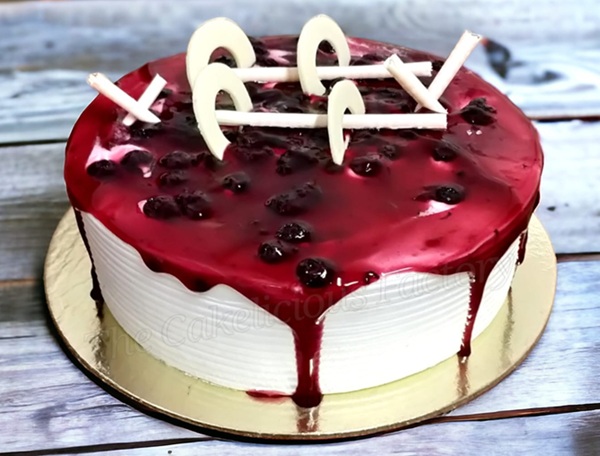 Blueberry Blossom Cake