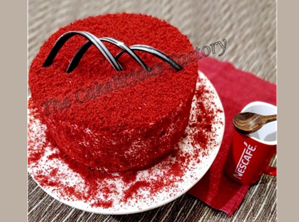 Red Velvet Cheese Cream Icing Cake
