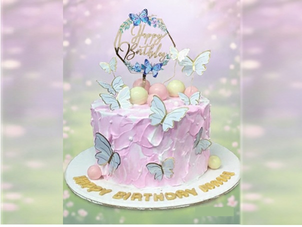 Flying Butterflies Theme Cake