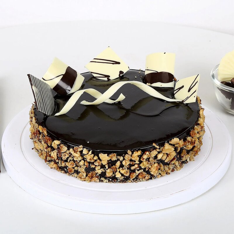 Choco Truffle Walnut Cake