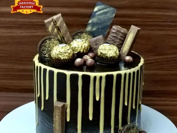 Chocolate Chips Tall Cake Design 1