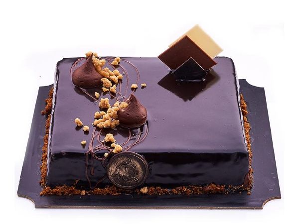 Chocolate Truffle Square Cake