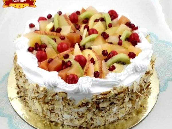 Fresh Fruit Almond Cake