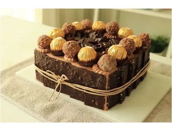 Premium Ferrero Rocher Hazelnut Cake