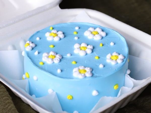 Bento Cake Floral Design D6