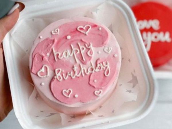 Bento Cake Pink Love D3