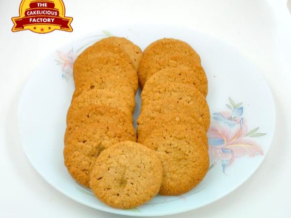 Atta Sooji Oatmeal Cookies (Approx 18 pcs)