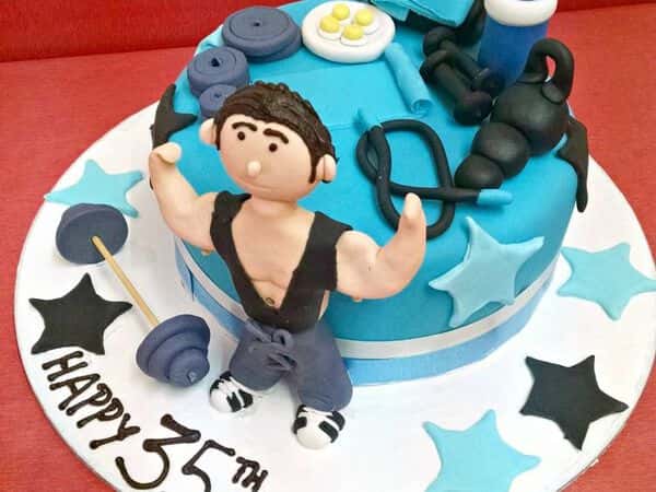 Body Builder Theme Cake 2