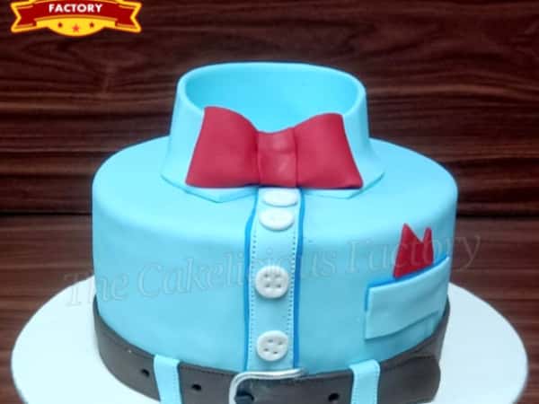 Shirt with Bow Cake Design 22