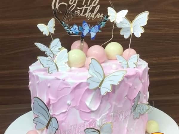 Flying Butterflies Theme Cake