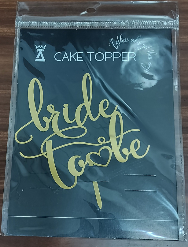 Bride to Be Cake Topper