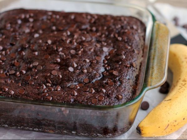 Double Chocolate Banana Dry Cake