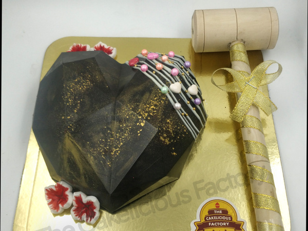 Break the Heart - Dark Chocolate Pinata Cake