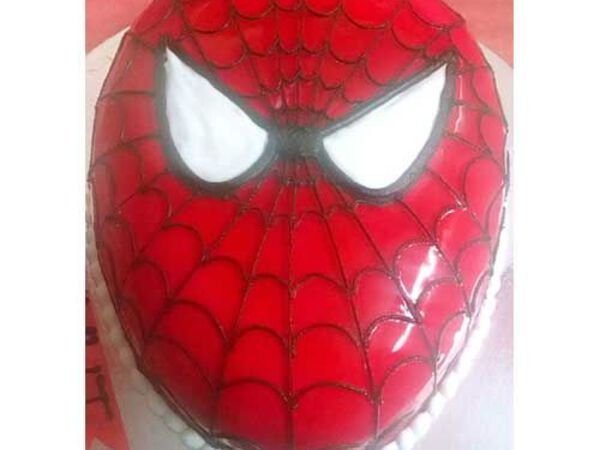 Spiderman Face Cake