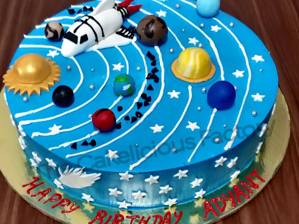 Solar System Cake Theme 1