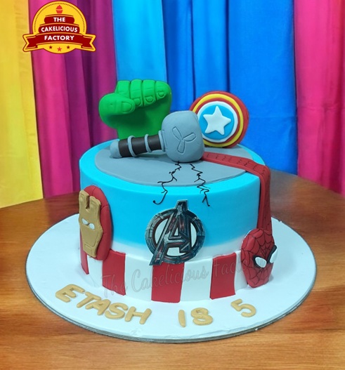 Avengers Theme Cake 1