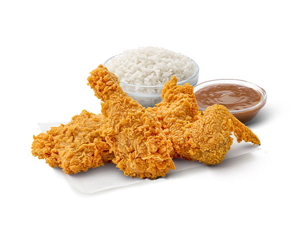 3 Pc Chickenjoy+ Rice + Gravy