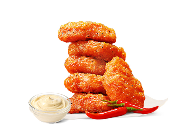 6 Pcs Spicy Nuggets + 1 Dip