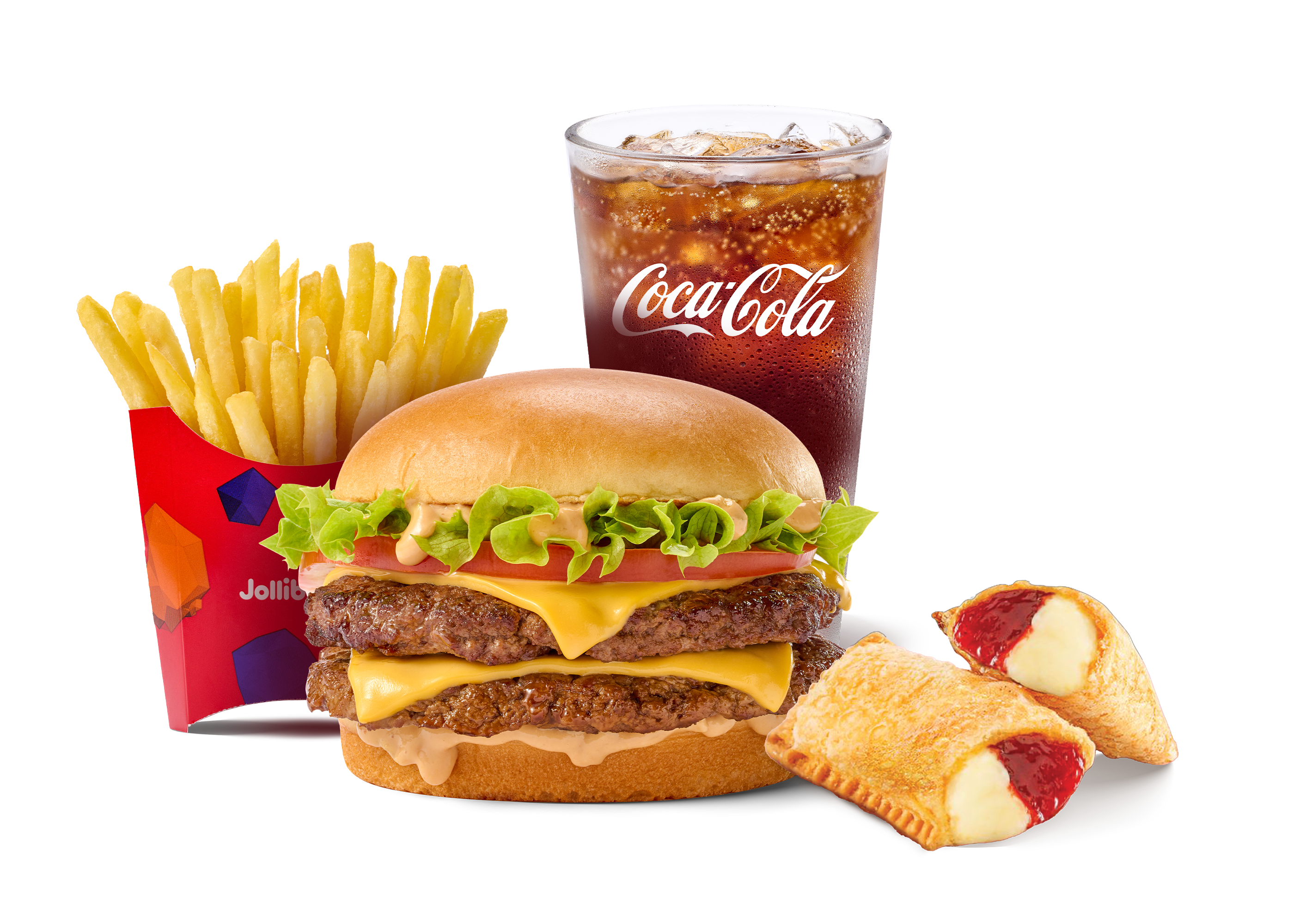 1 Jolliburger + 1 Mini Fries + 1 Small Drink + 1 Strwarbeey Pie