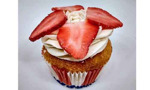 Strawberry Cream Cupcake