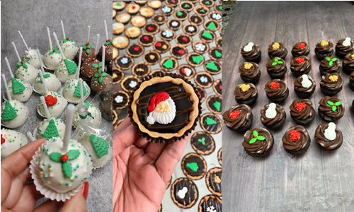 Bite-sized Xmas desserts