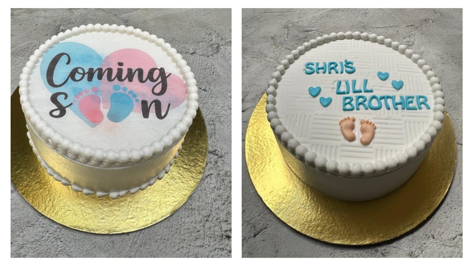 Burn cake - Baby shower coming soon