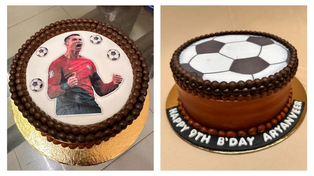 Burn cake - Soccer theme