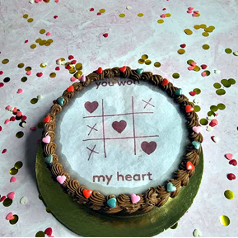 You won my heart Burn Cake