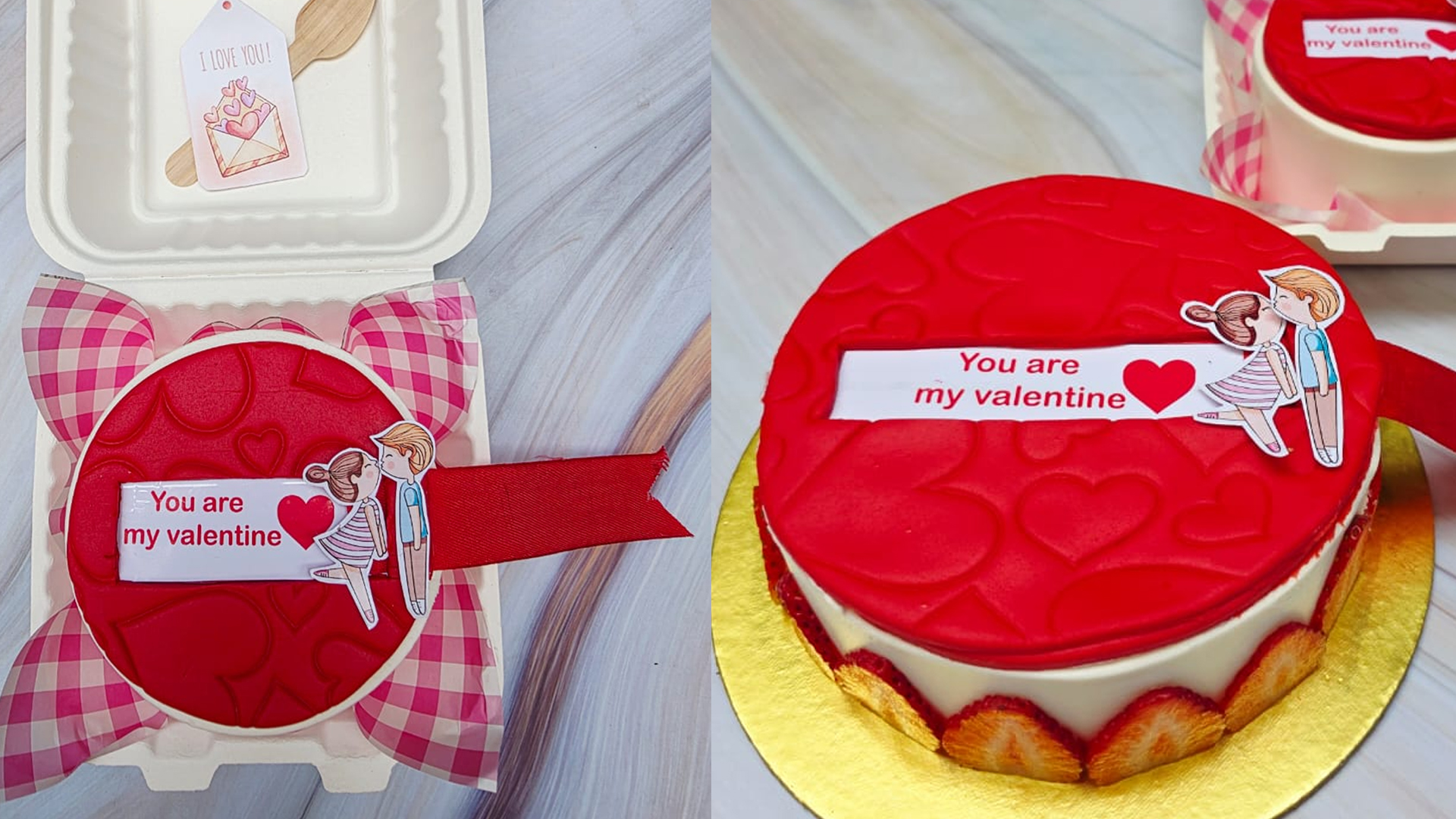 Pyaar Izhaar (secret message) Cake