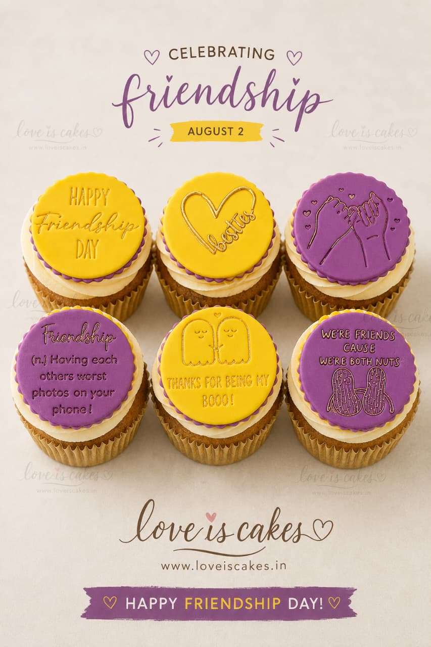 Friendship Day Cupcakes