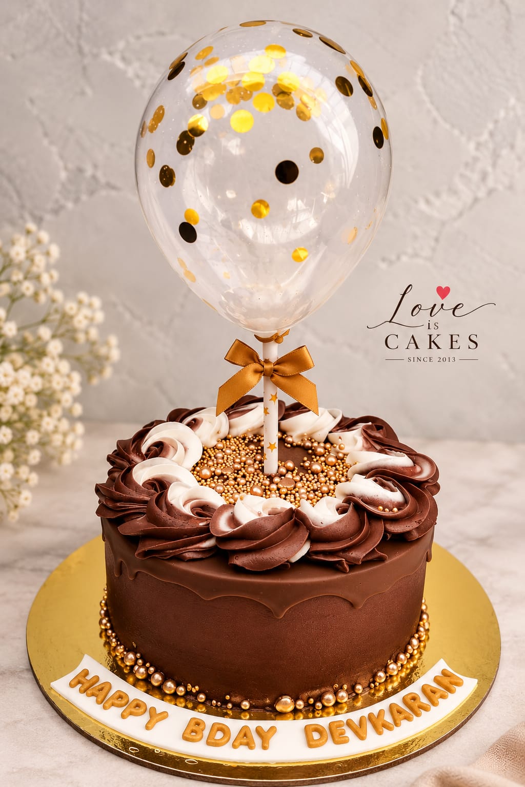 Gold drip cake - 2 kg
