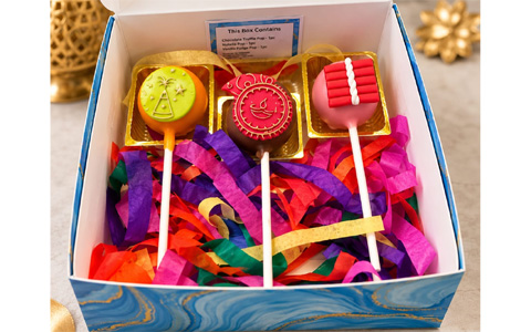 Diwali Cake Pops Gift Box