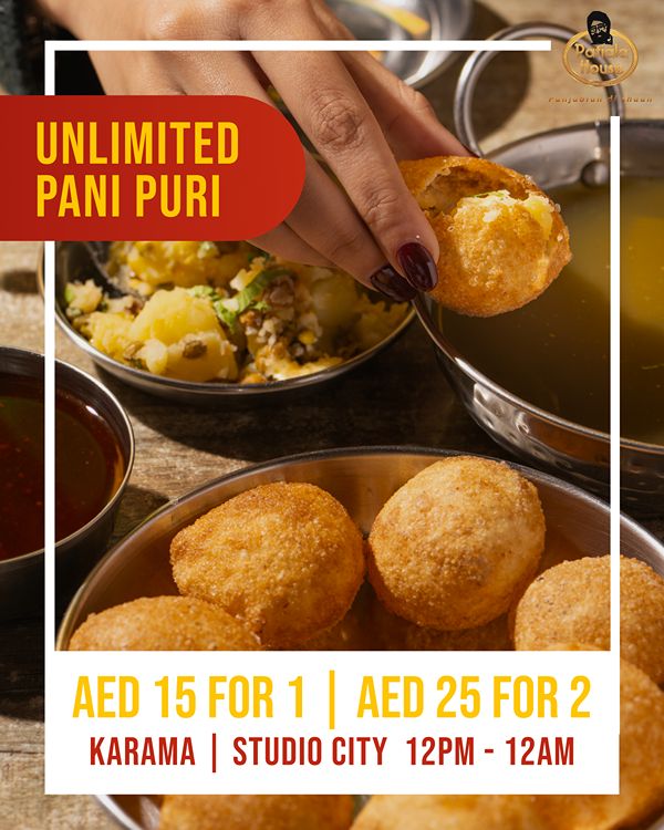 Patiala House Unlimited Pani Puri Dishes