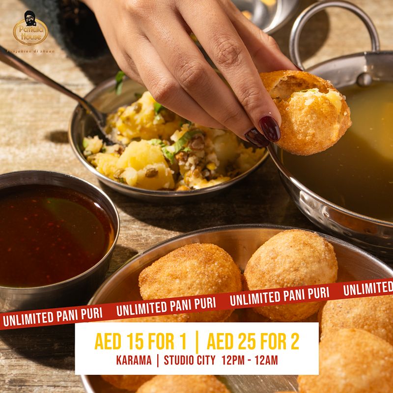 Patiala House Unlimited Pani Puri Dishes