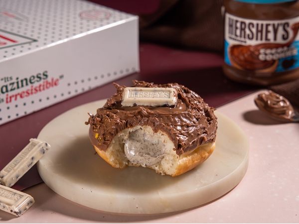 Cookies & Cream Doughnut Made with Hershey's